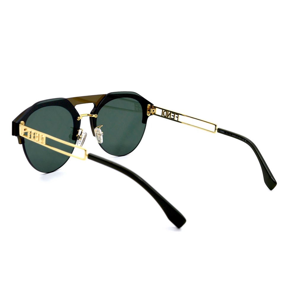 FENDI FE40027U BROWN GREEN MIRROR FF LOGO AUTHENTIC SUNGLASSES - Picture 4 of 10